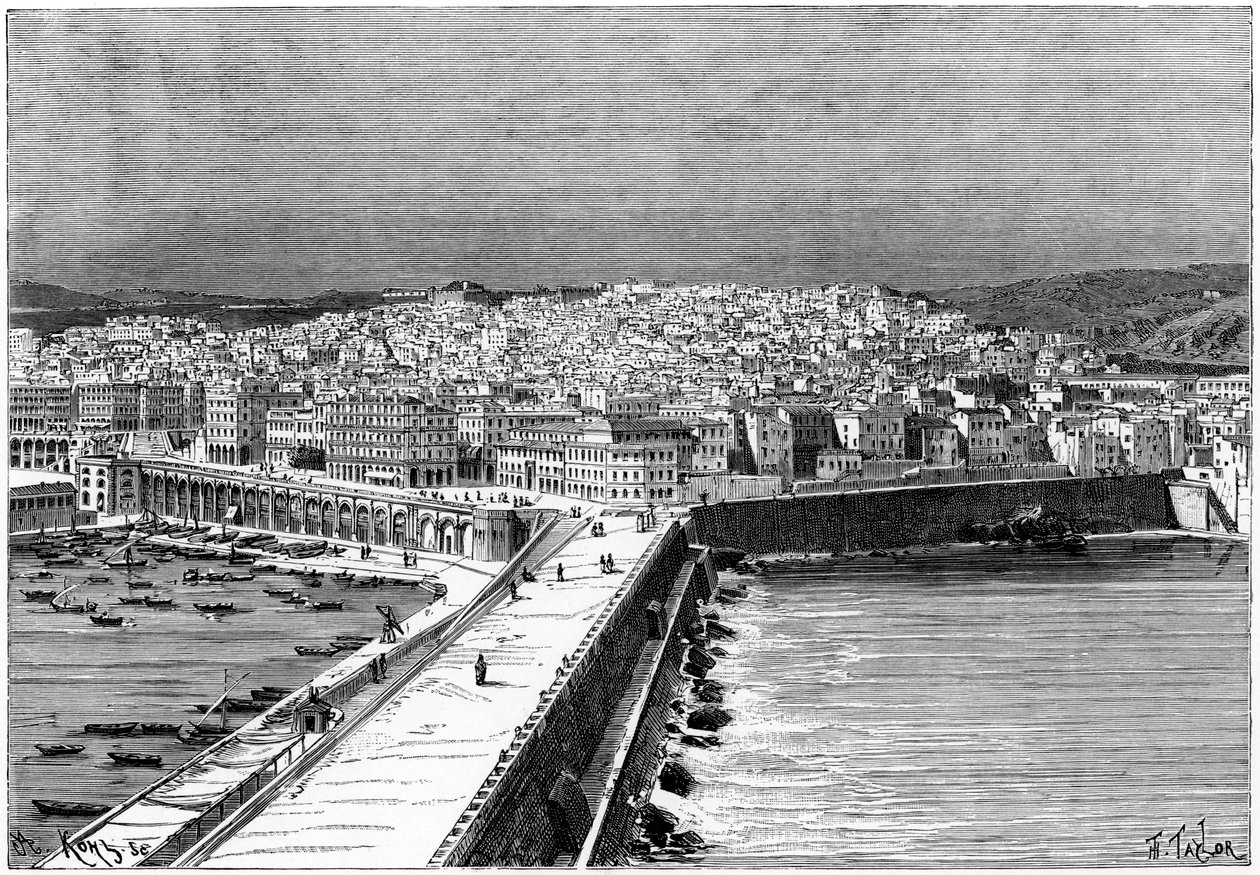 Algier, Algeriet, c1890. af Armand Kohl