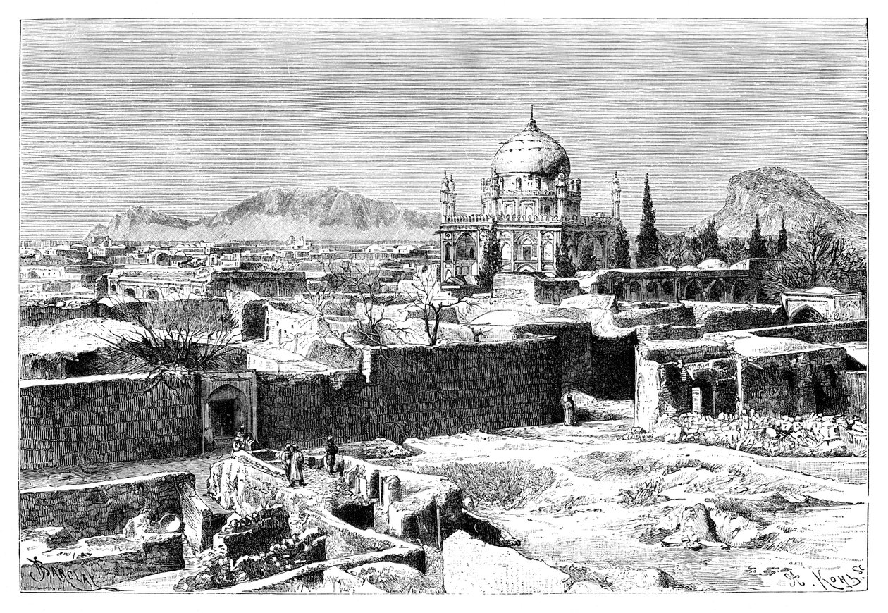 Kandahar, Afghanistan, 1895. af Armand Kohl