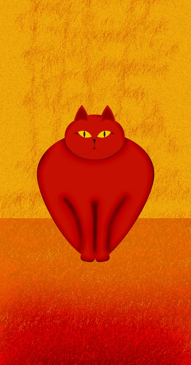 Rød-kat af Armin Mumper