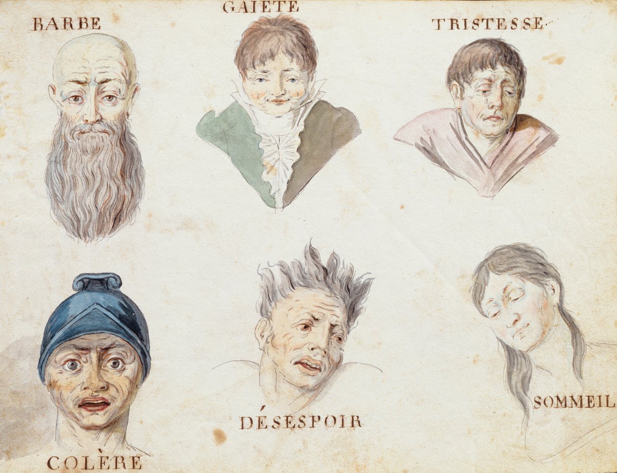 Illustrationer fra "A French Alphabet Book of 1814", udgivet af Charles Plante Fine Arts, 1814 af Arnaud de Beauregard