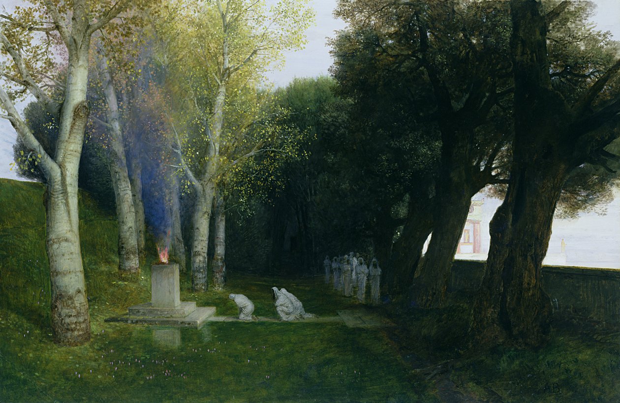 Sacred Grove, 1886 af Arnold Böcklin
