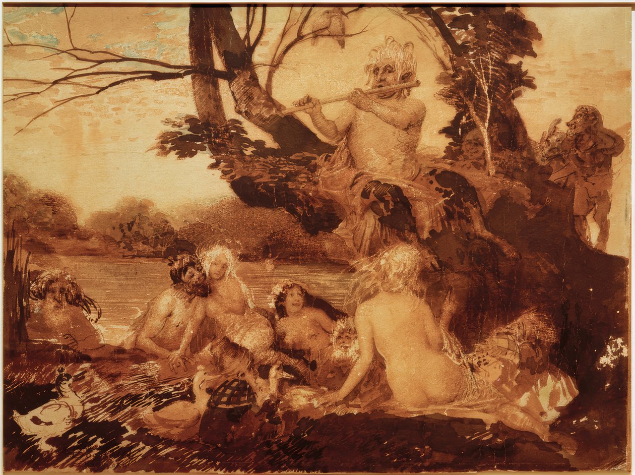 Nymfer og satyrer af Arnold Böcklin