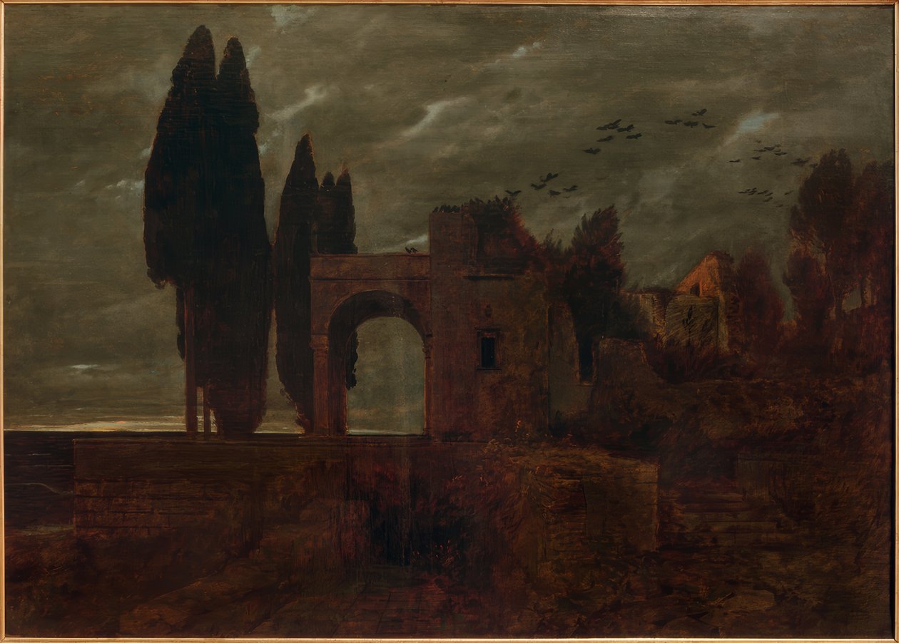 Ruine am Meer af Arnold Böcklin