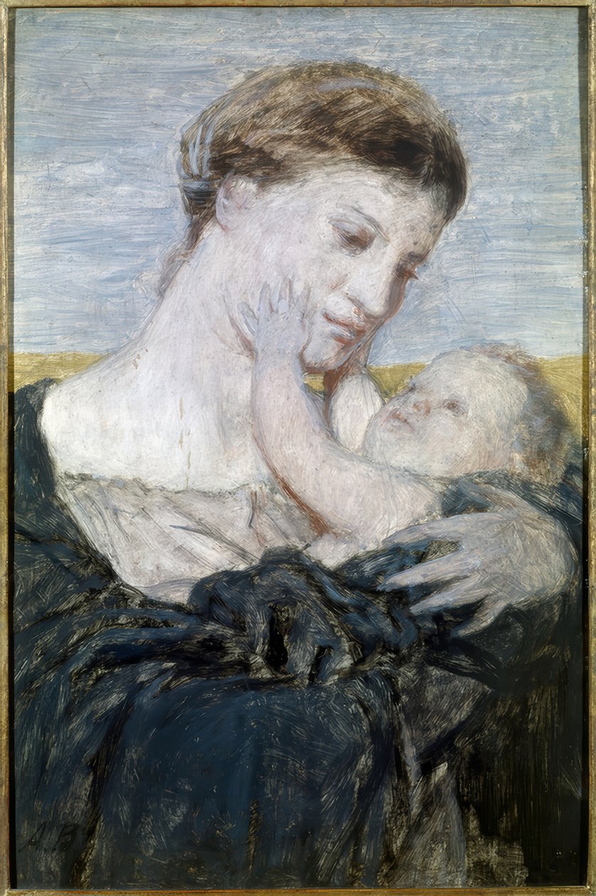 mor og barn af Arnold Böcklin