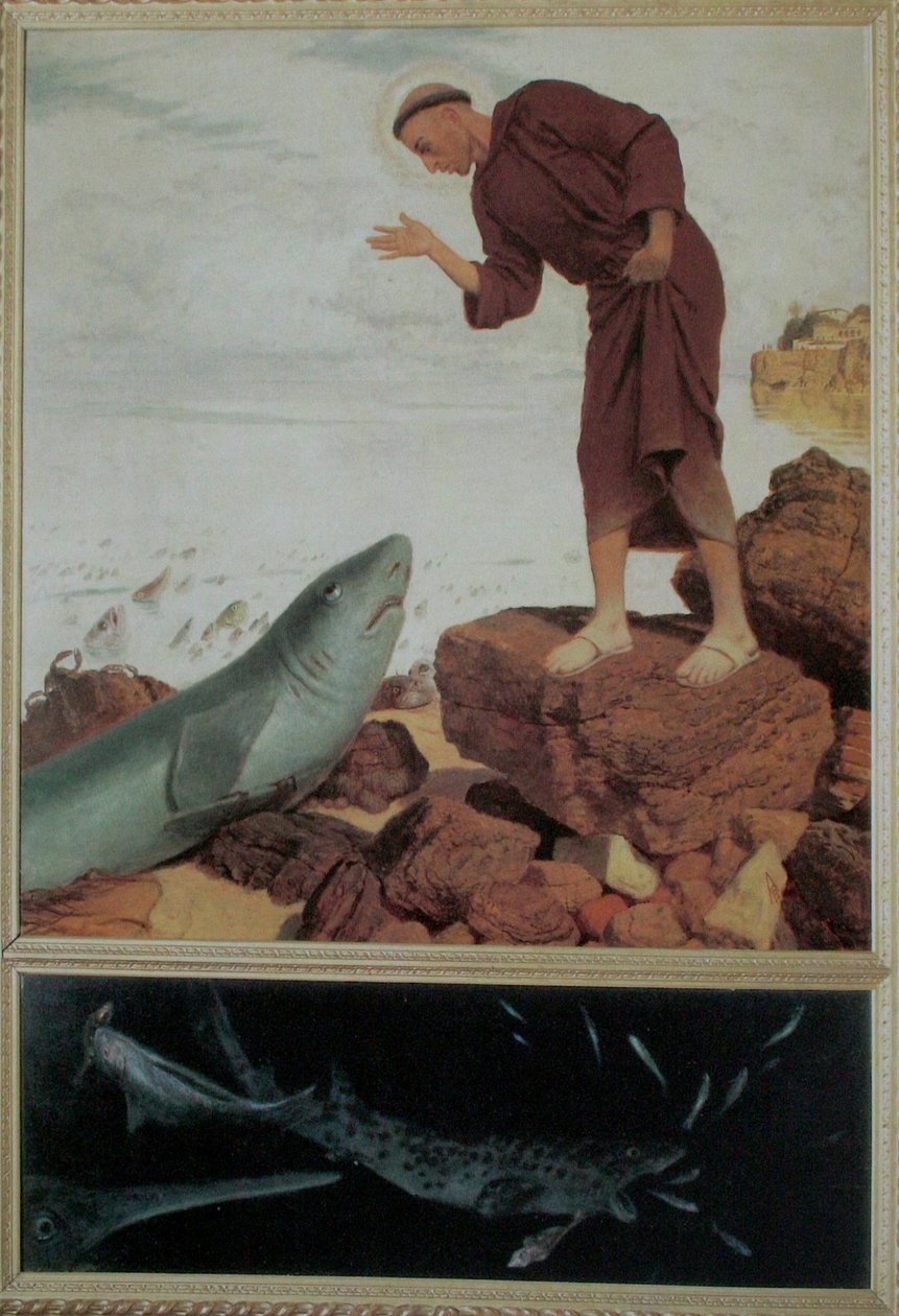 Sankt Antonius prædiker for fiskene af Arnold Böcklin