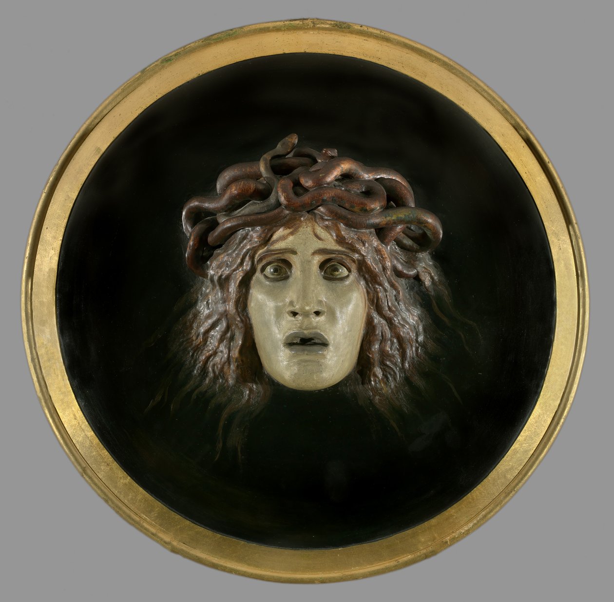 Skjold med ansigtet af Meduse, 1897 af Arnold Böcklin