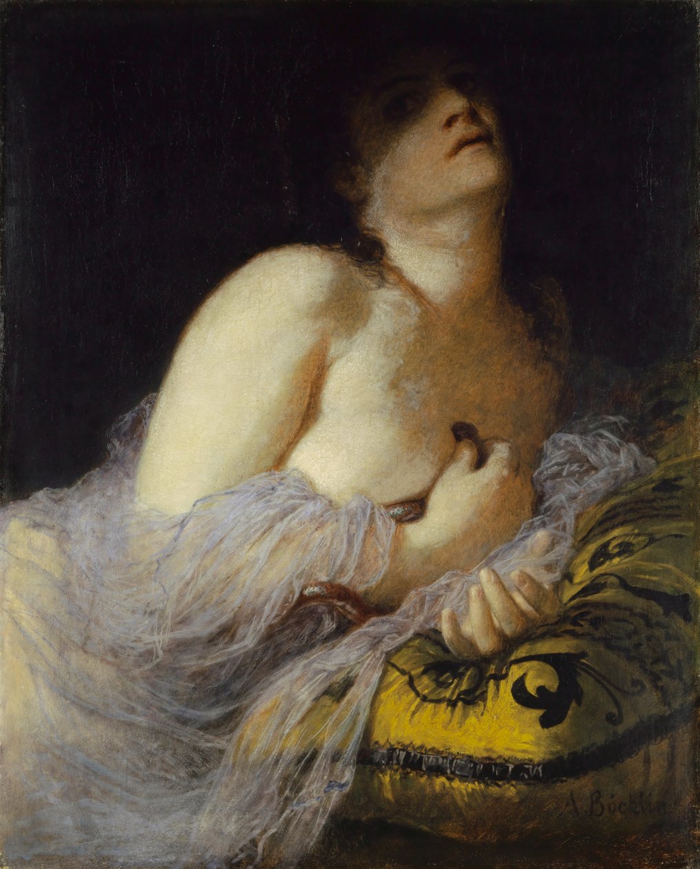 The Death of Cleopatra (første version), 1872 af Arnold Böcklin