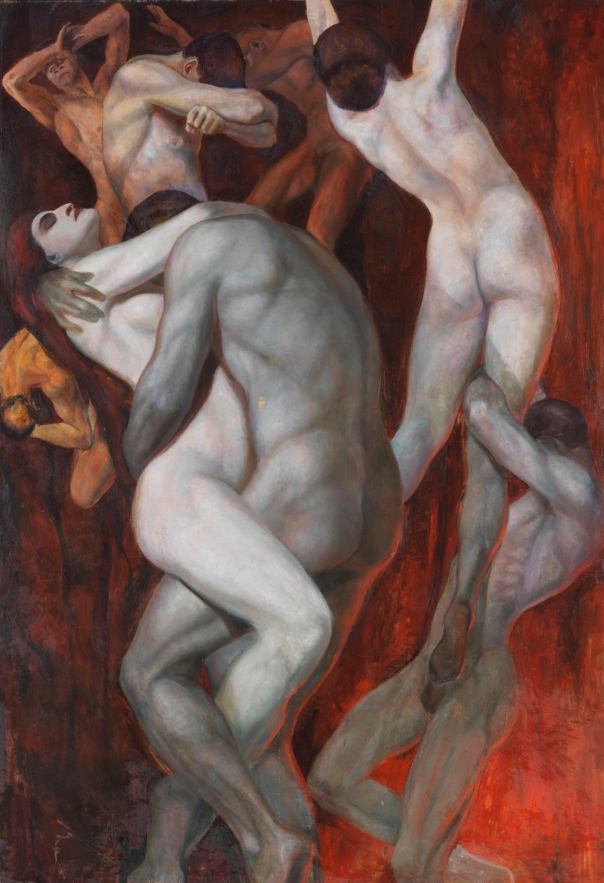 The Damned, ca. 1910. af Arnold Rechberg