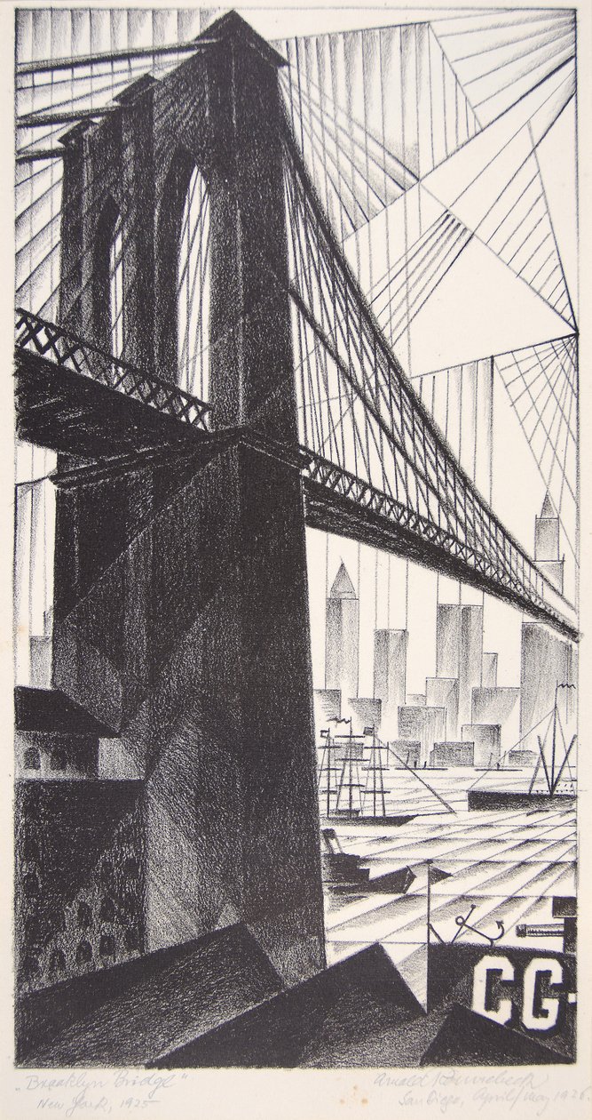 Brooklyn Bridge af Arnold Ronnebeck