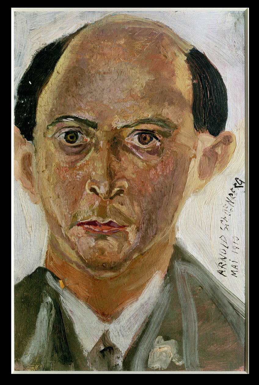 Selvportræt (olie på lærred) af Arnold Schoenberg