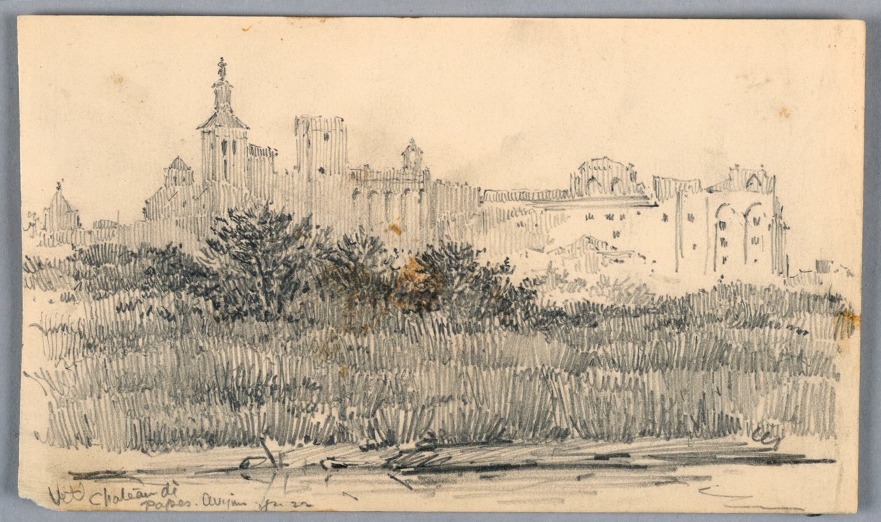 Chateau de Papes, Avignon af Arnold William Brunner