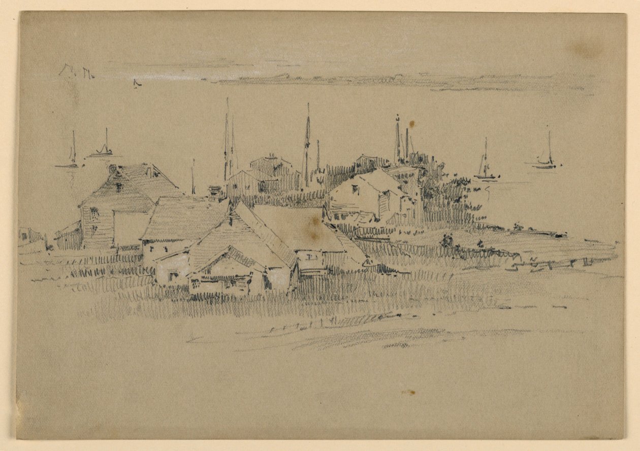 Fiskerby af Arnold William Brunner