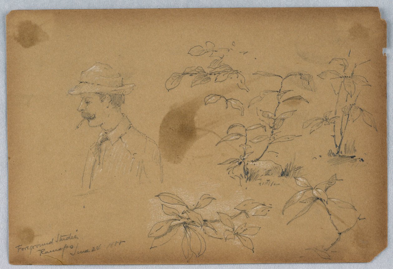 Forgrundsstudier, Ramapo af Arnold William Brunner