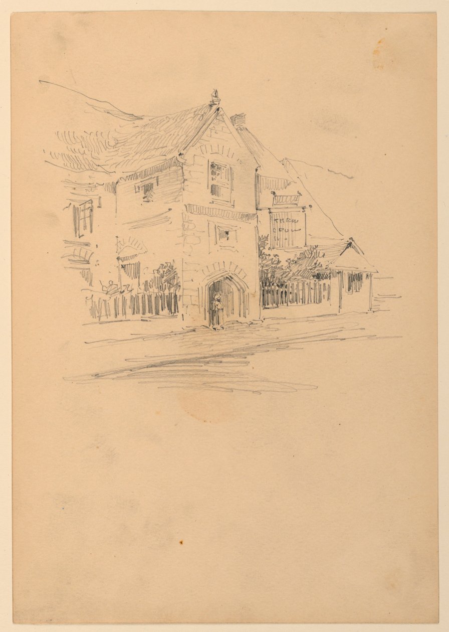 Hus på en gade af Arnold William Brunner