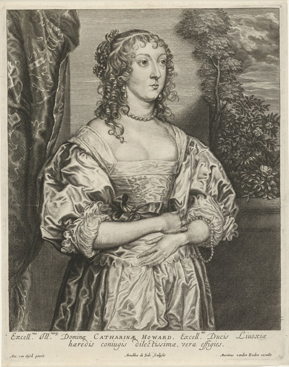 Portræt af Katherine Howard af Arnold de Jode