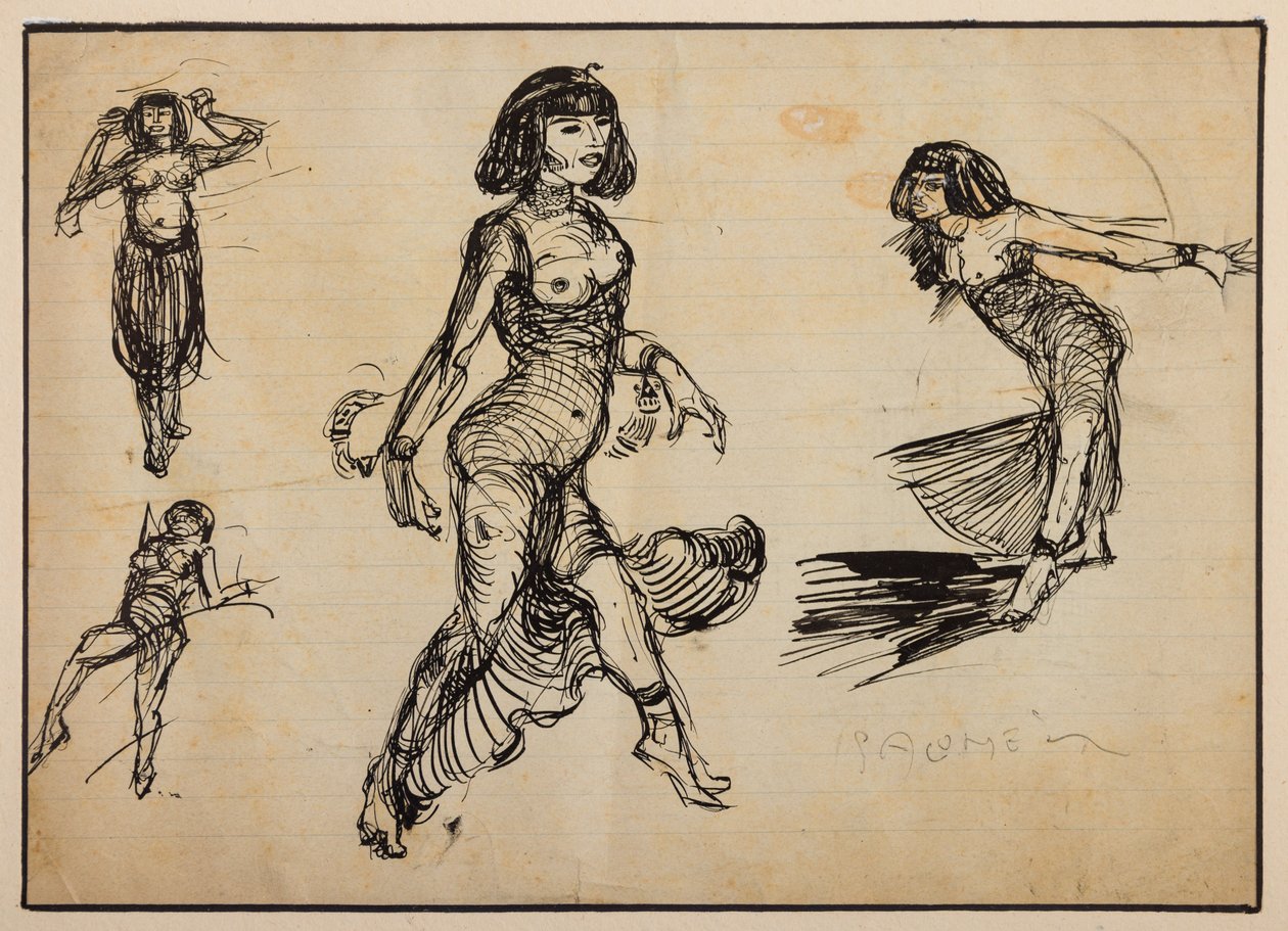 Salomè (tusch på papir) af Aroldo Bonzagni