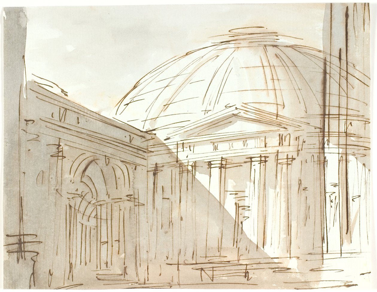 En rundbygning (Pantheon?) af Aron Wallick