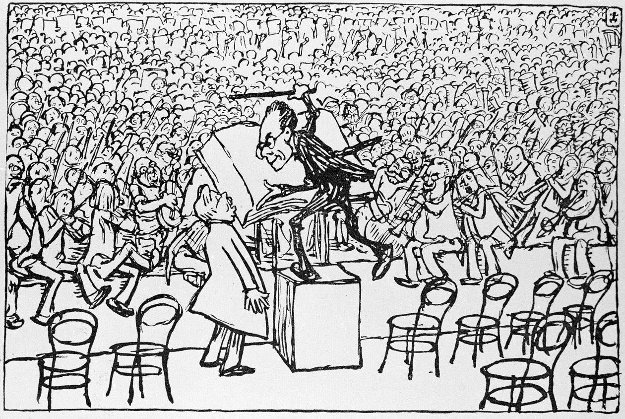 Gustav Mahler dirigerer fra 