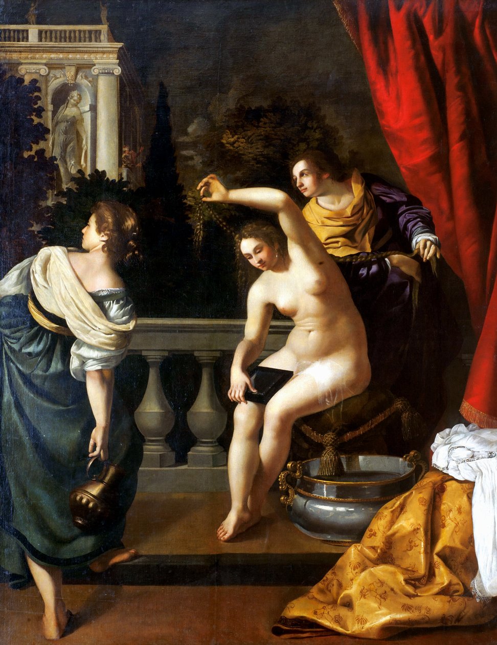 Bathsheba på hendes bad af Artemisia Gentileschi
