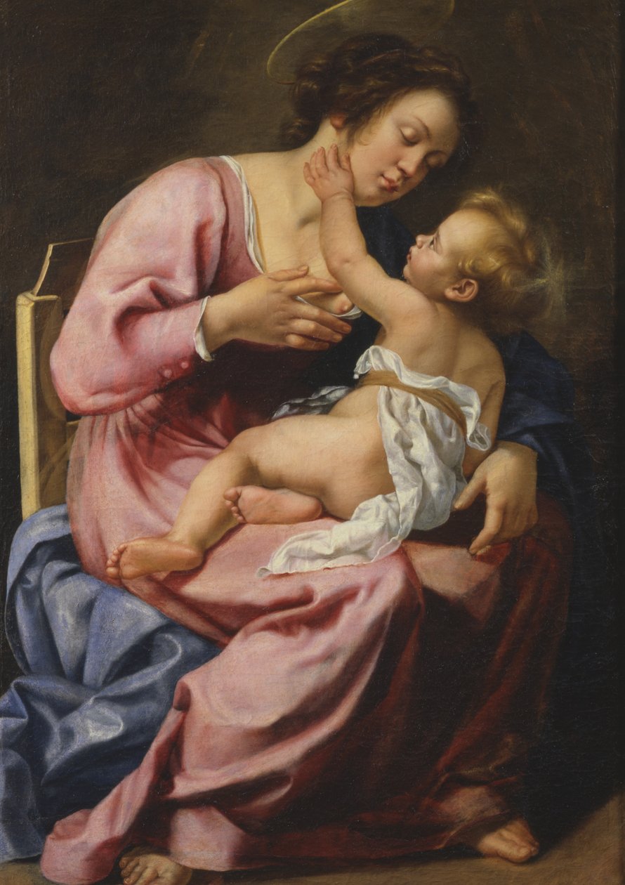 Madonna og barn af Artemisia Gentileschi