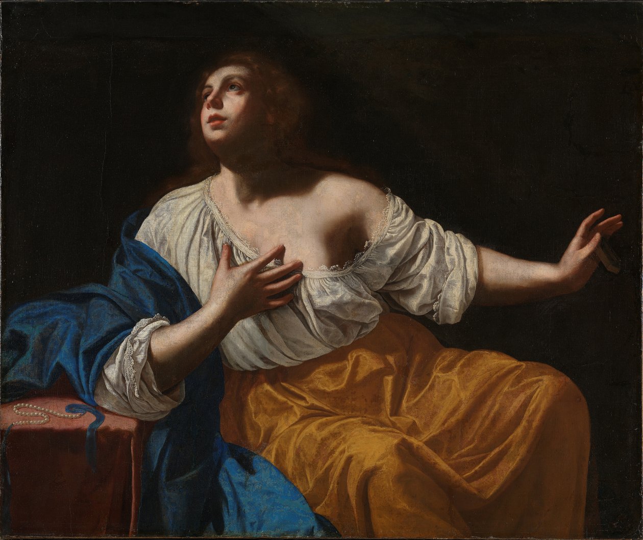 Den angrende Maria Magdalene, ca. 1640. af Artemisia Gentileschi