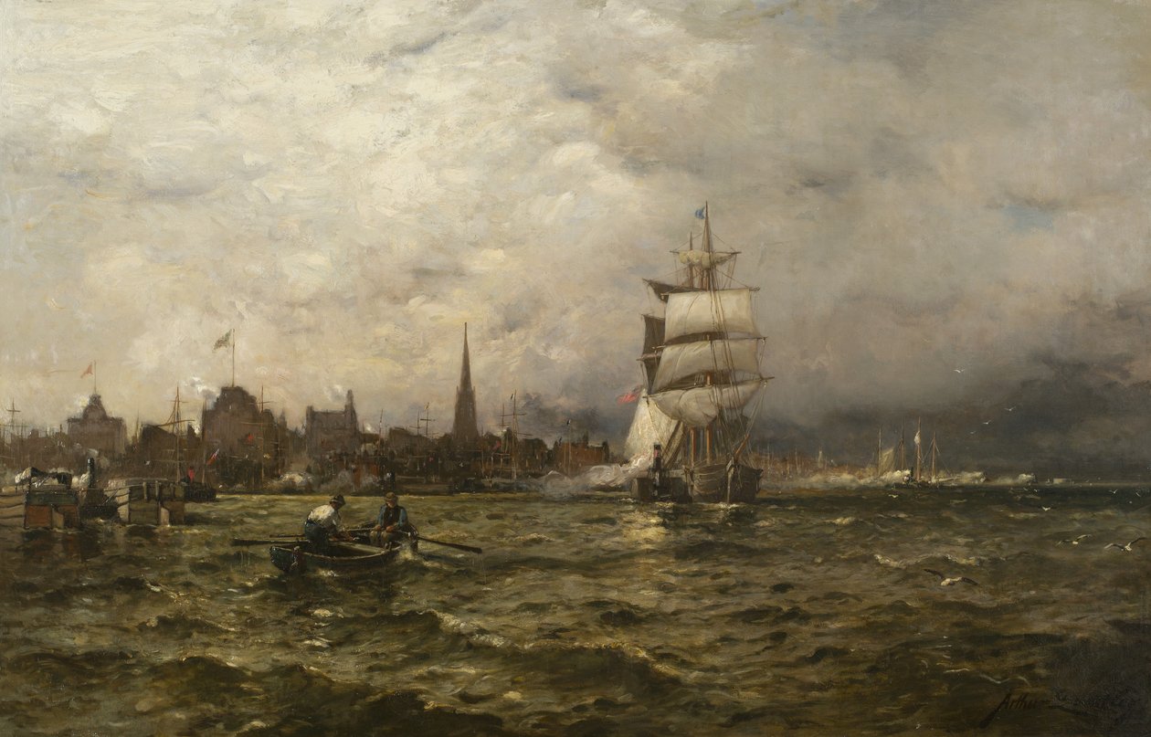 En aprildag, New York, 1881 af Arthur Quartley