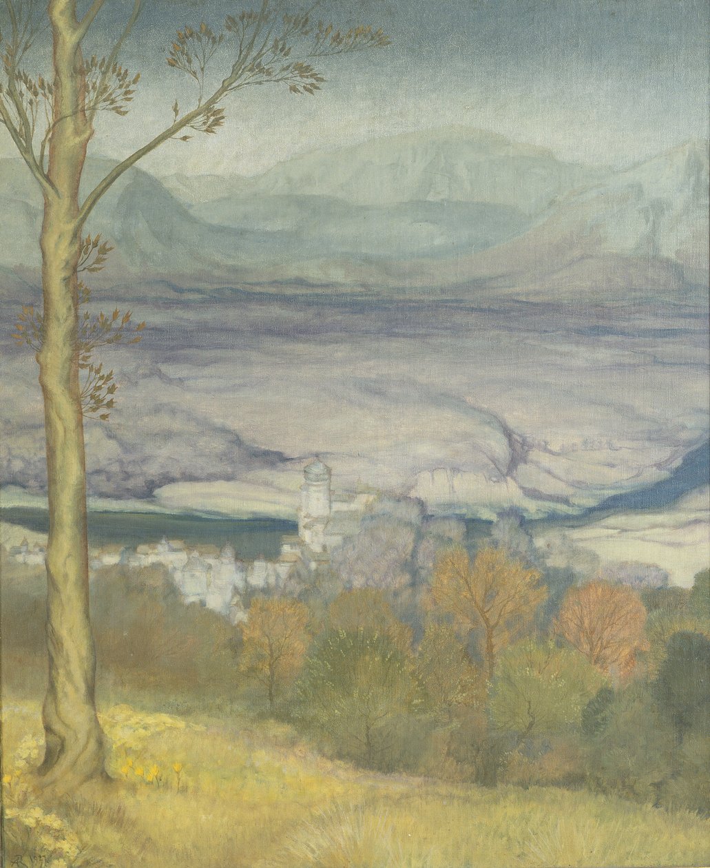 Landskab, ca. 1920 af Arthur Rackham