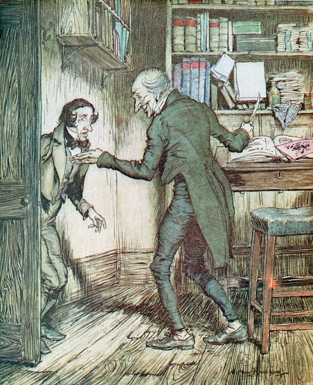 Joakim og Bob Cratchit fra Dickens 