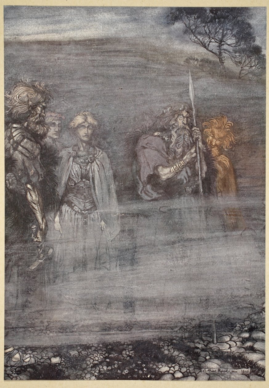 Guderne bliver svage og ældes ved tabet af Freia, illustration fra 