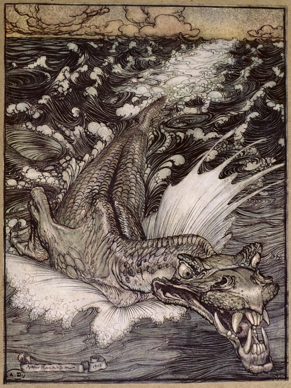 Leviathanen af Arthur Rackham