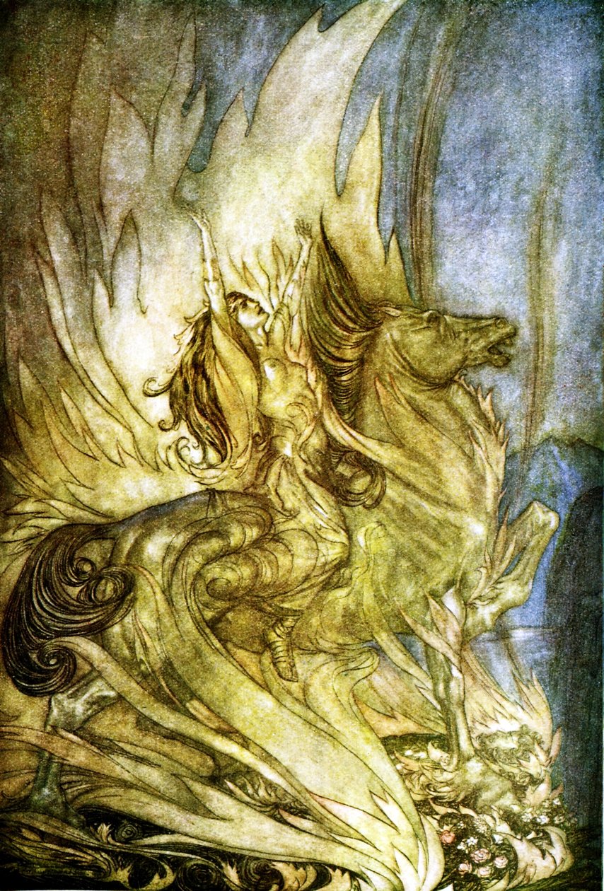 The Twilight of the Gods Götterdämmerung af Arthur Rackham