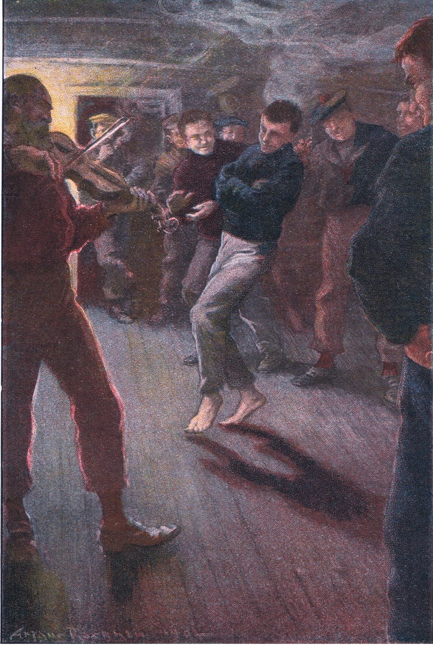 Drengen kunne danse fiskerens jig af Arthur Rackham