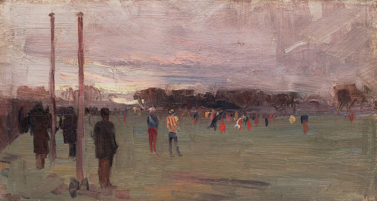 Det nationale spil af Arthur Streeton