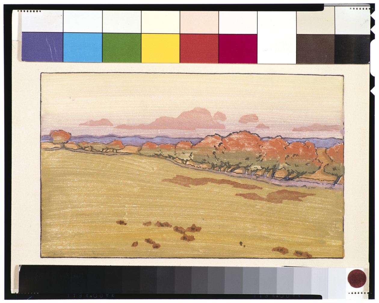 Piletræer i blomst af Arthur Wesley Dow