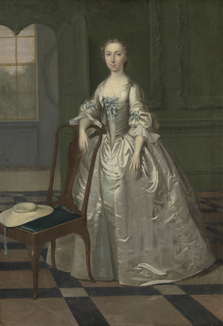 En dame i en tegnestue, ca. 1740-41 af Arthur Devis