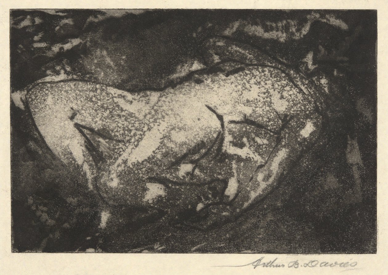 Tragisk figur af Arthur B. Davies