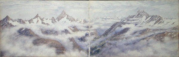 Udsigt fra Breithorn af Arthur Cust