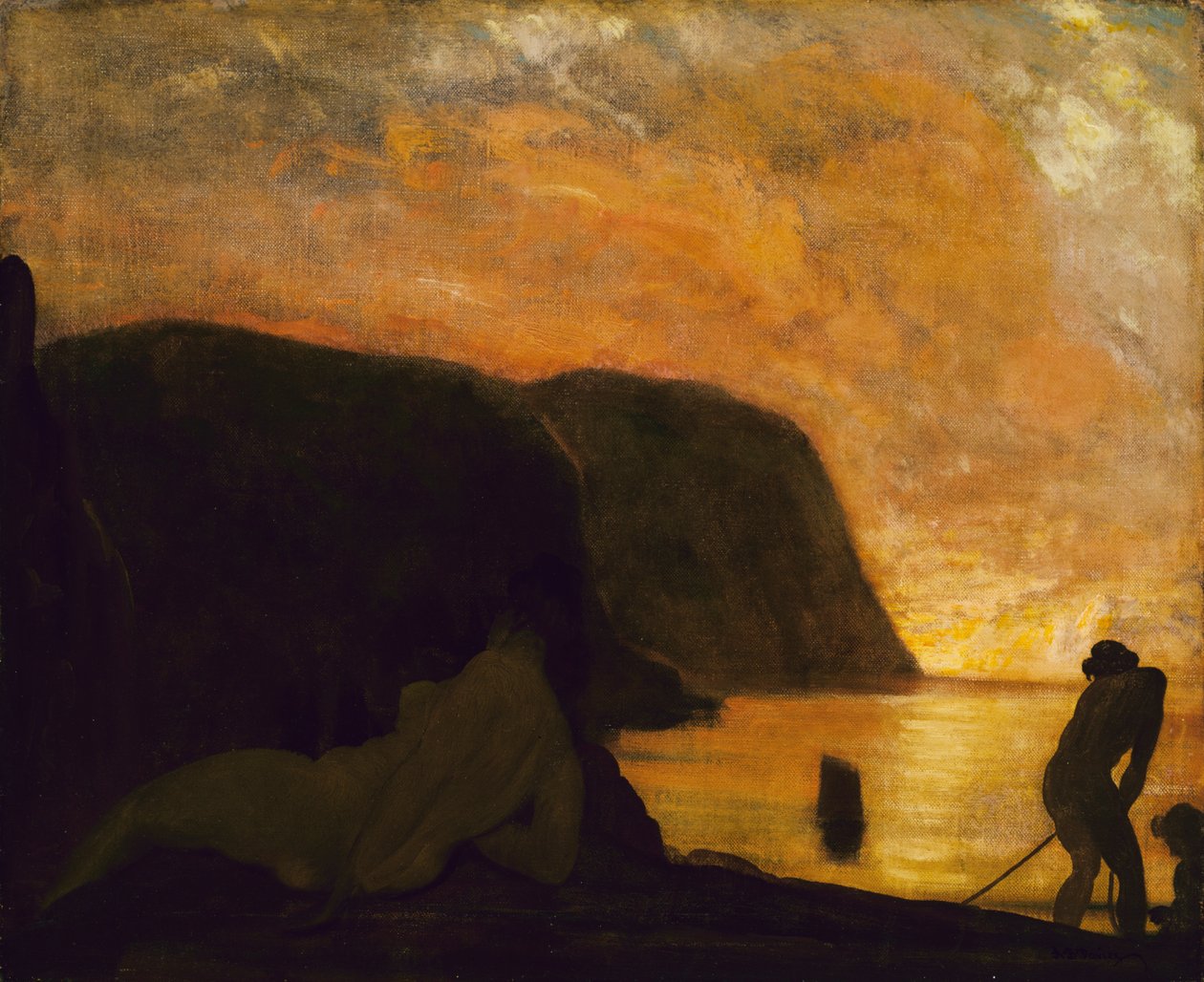 En større morgen, ca. 1900-1905. af Arthur Davies