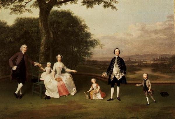 Familien Till, ca. 1750-51 af Arthur Devis