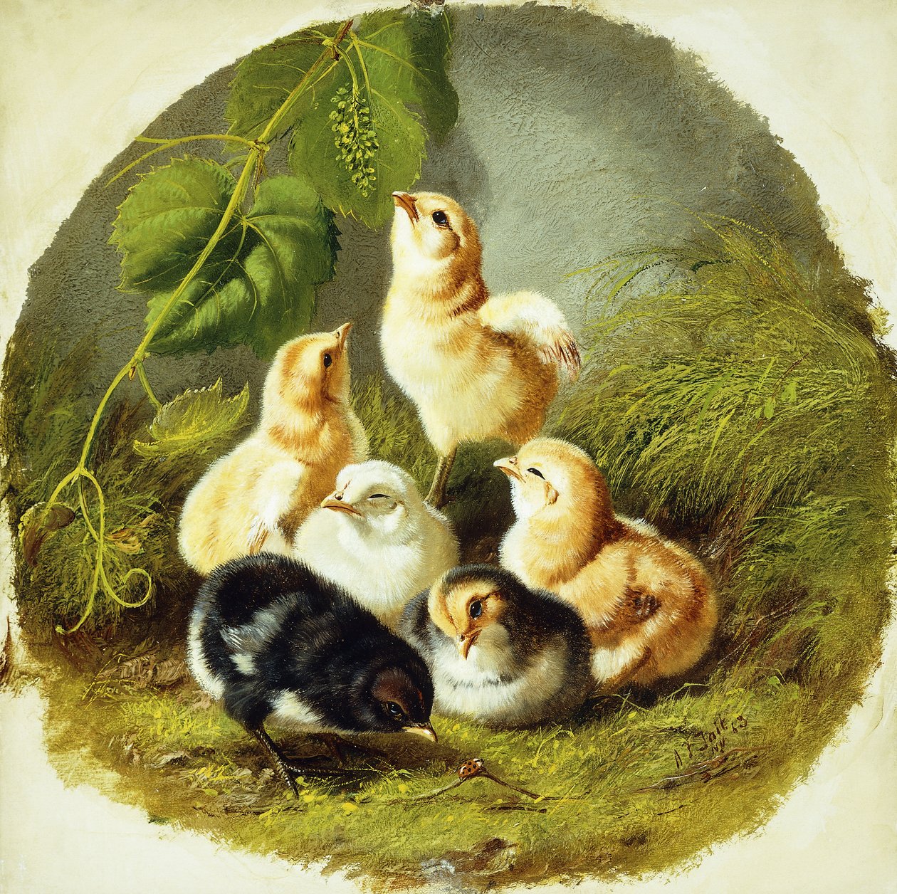 Kyllinger, 1863 af Arthur Fitzwilliam Tait