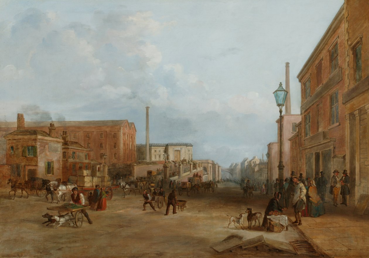 London Road, Manchester af Arthur Fitzwilliam Tait