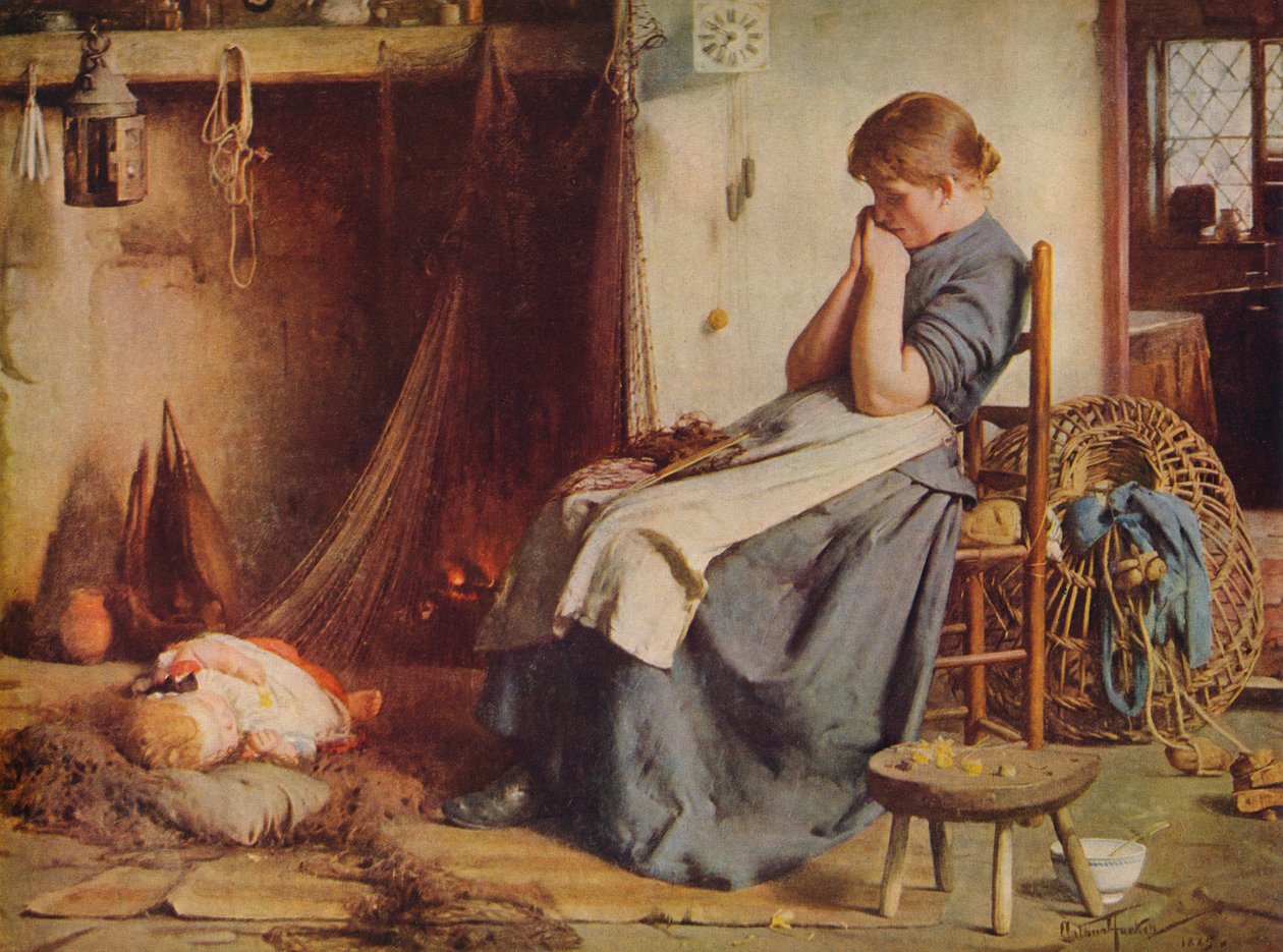 Fiskerkonen, 1885 c1940 af Arthur Hacker