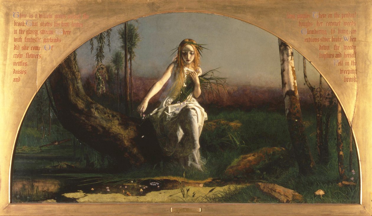 Ophelia af Arthur Hughes