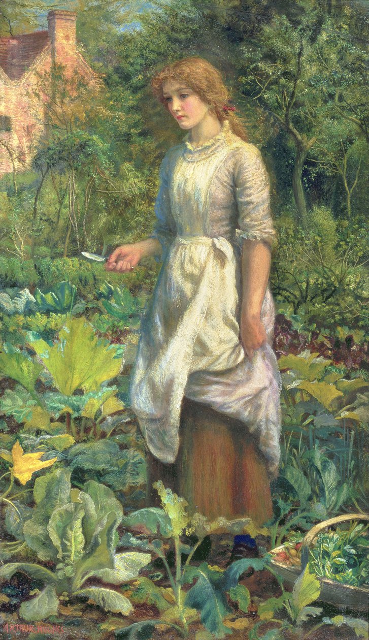 Phyllis, ca. 1887 af Arthur Hughes