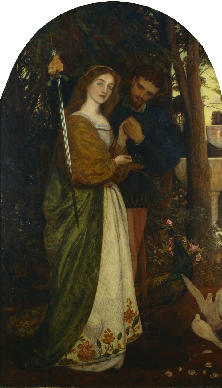 Den bevogtede Bower af Arthur Hughes