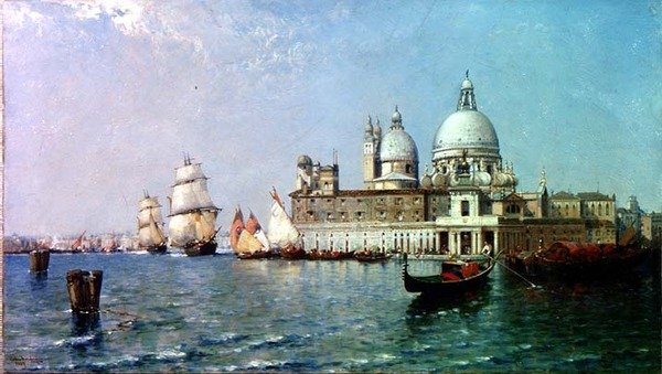 Venedig: Flodvand af Arthur Joseph Meadows
