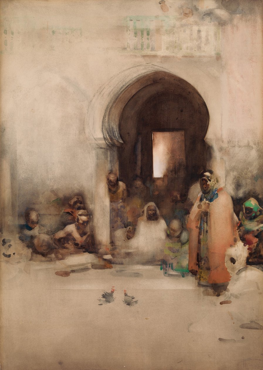 Hanekamp, 1900. af Arthur Melville