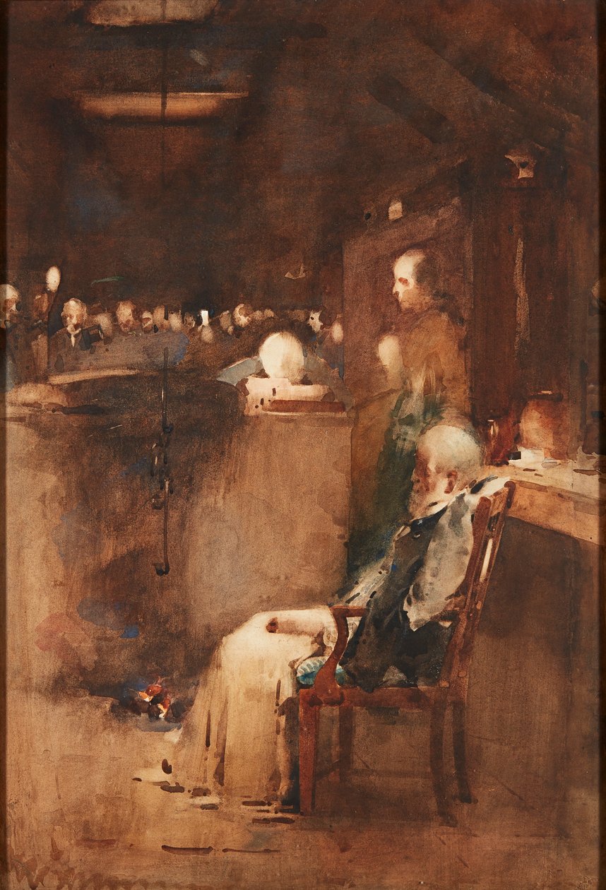 Study for the Old Covenanter (akvarel) af Arthur Melville