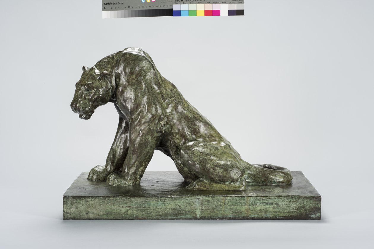 Puma on Guard (bronze) af Arthur Putnam