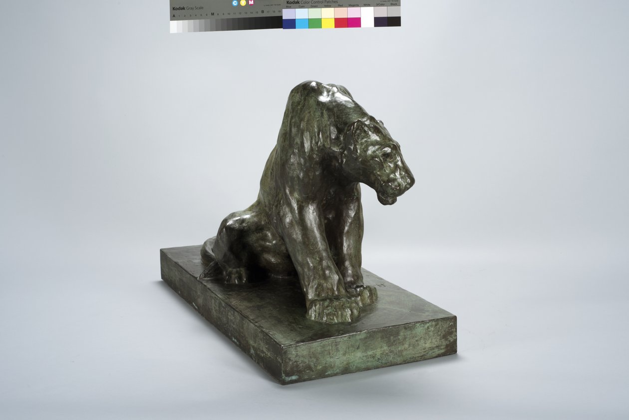 Puma on Guard (bronze) af Arthur Putnam